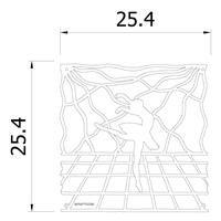 VedoNonVedo Scilla élément décoratif pour meubler et diviser les espaces - Bleu transparent 3